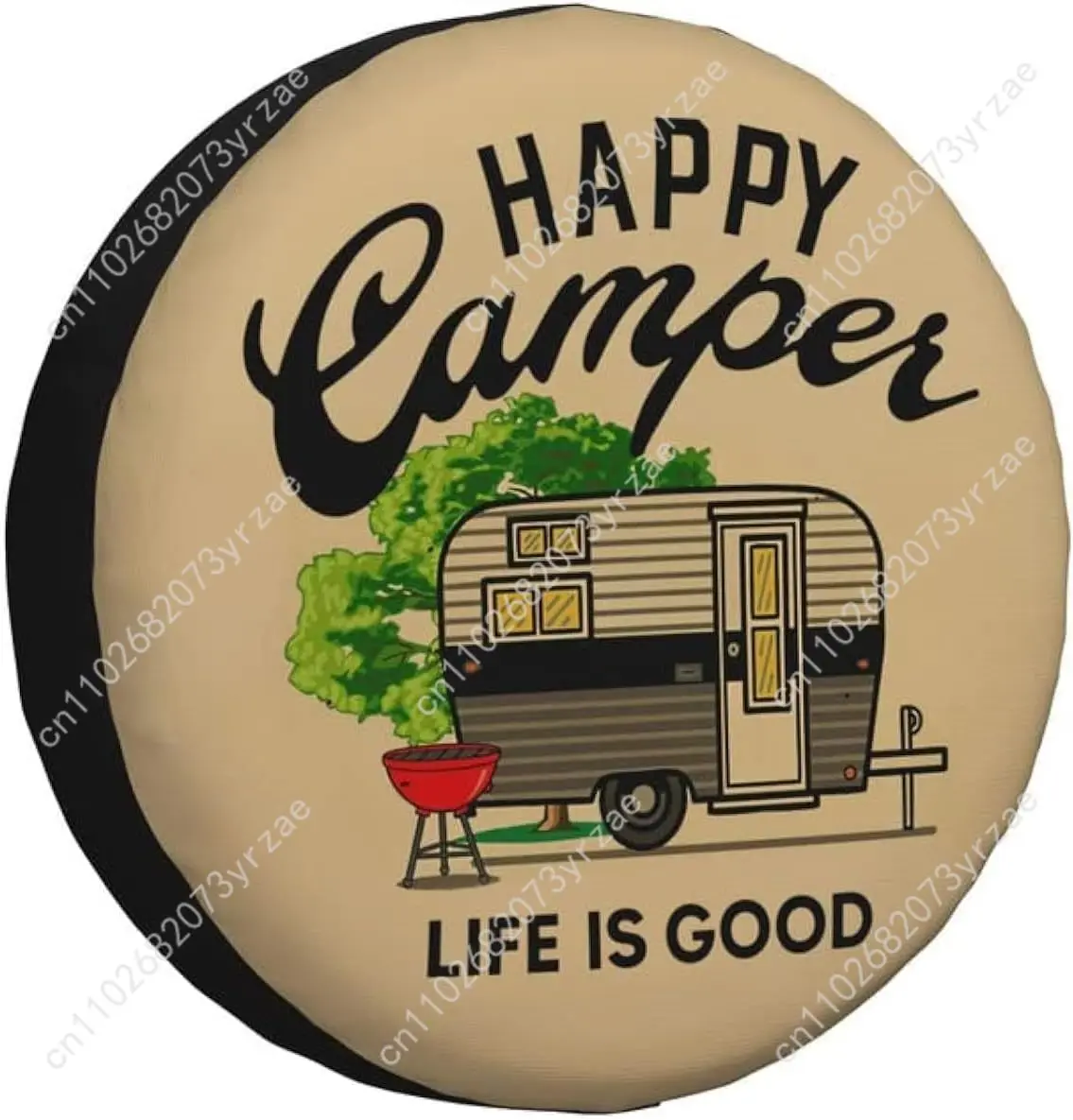 

Happy Camper Various Models Spare Car Tire Cover Sand Dust Prevention Protect Wind Rain Tire Cover Sturdy Durable Tire Covers