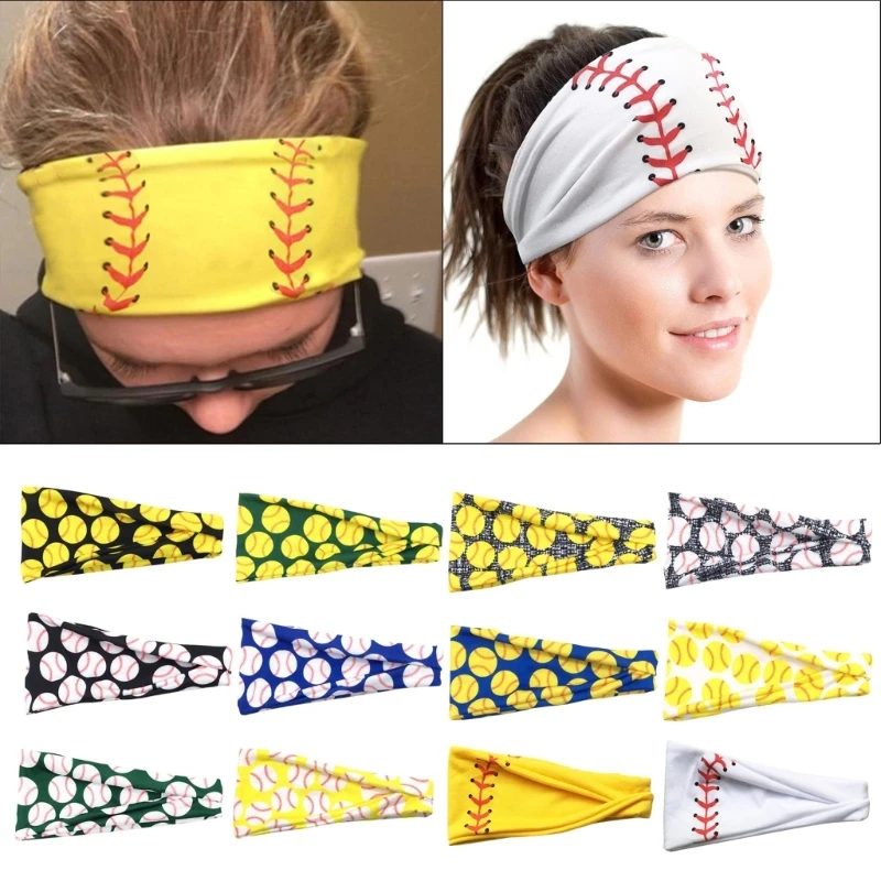 

2024 New Sweatband Headband Workout Head-Bands Hairband Baseball Headband Sports Headband Nonslip Stretchy Sweat Bands Headband