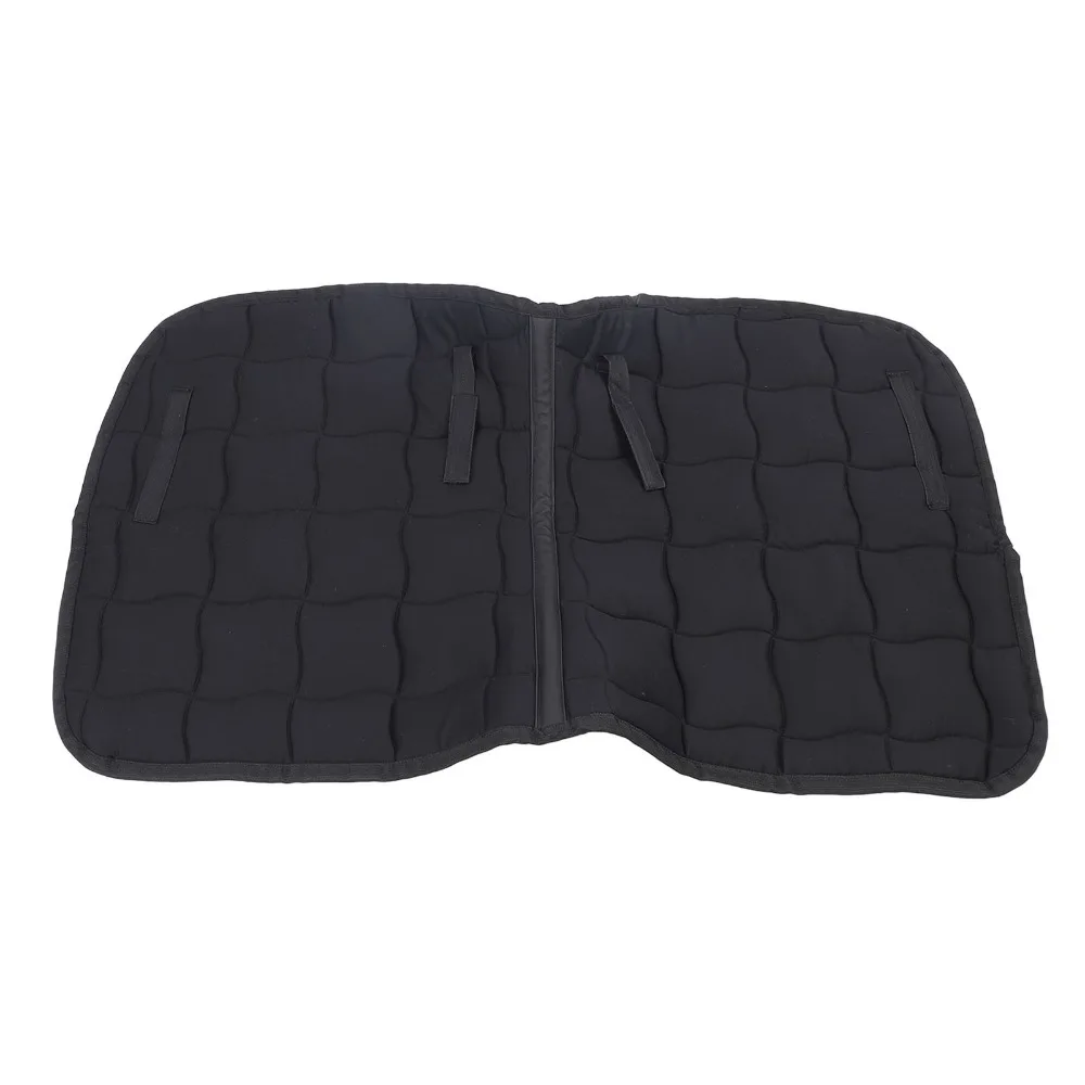 98x57cm Saddle Pad Single Yarn Drill Sponge Saddle Cloth Anti-Slip Shock Absorbing Breathable Saddle Pad Jumping Training