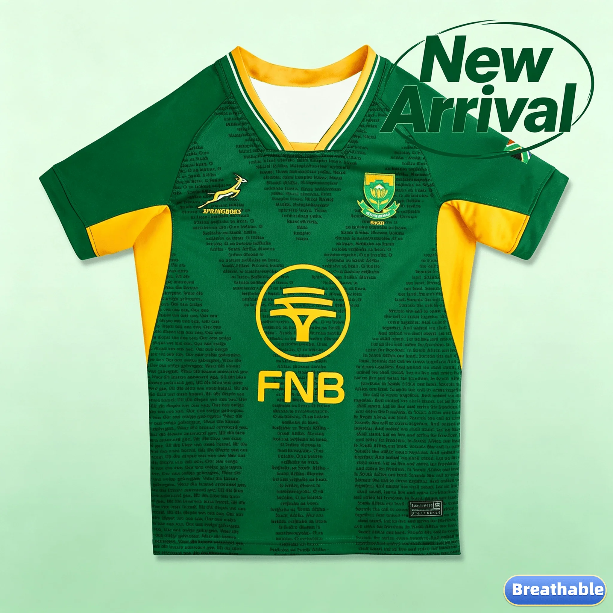 2026 Rugby's Greatest Rivalry Tour South Africa Springboks Jersey Short Sleeve Graphic Printed T-Shirt Sportswear Summer Tees