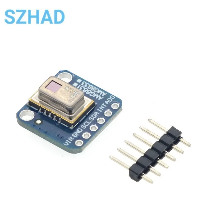 GY-MCU8833 AMG8833 serial port infrared temperature measurement dot matrix sensor 8*8 thermal imager module