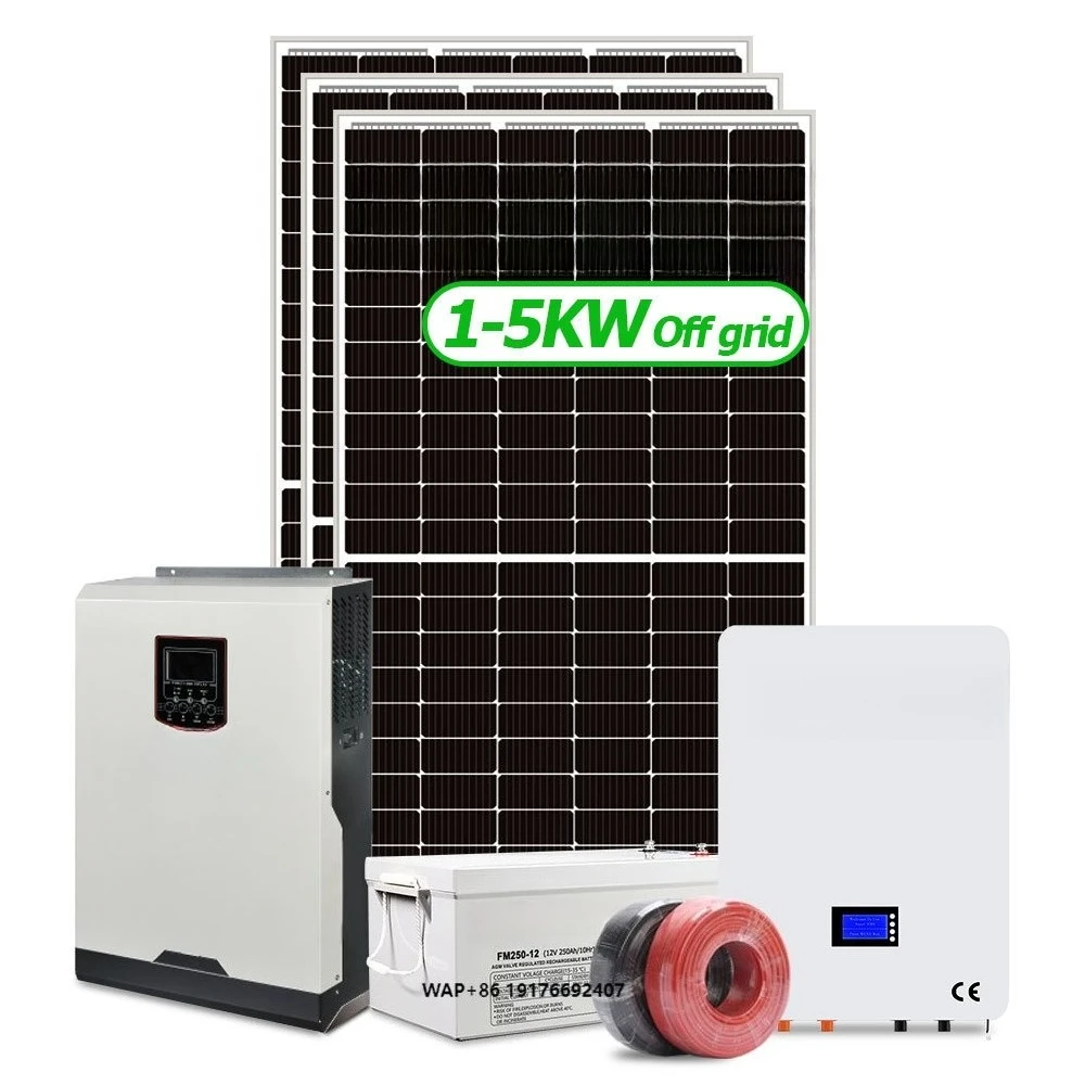 Off Grid Hybrid Solar Energy Storage System 3KW 5KW 10KW 20KW 10KVA All in One Solar Panel Power System Home Full Set