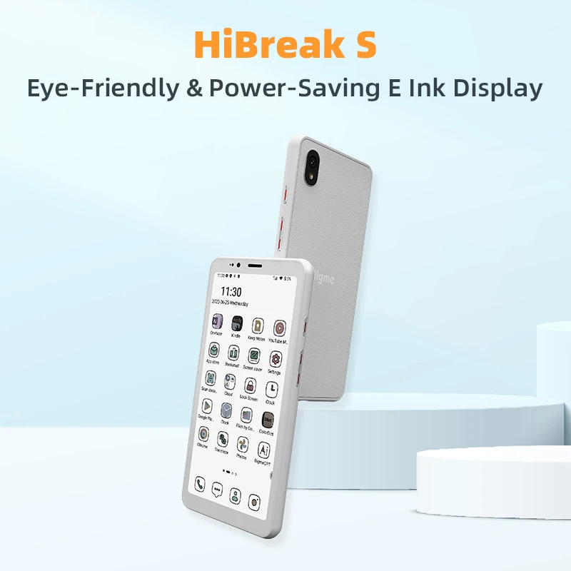 Bie Hibreak S 5.84'' E-Ink ok , Eye-Friend Electronic Book, 6+128 GB, Android 14 OS E-Paper E- with 4 G Calling