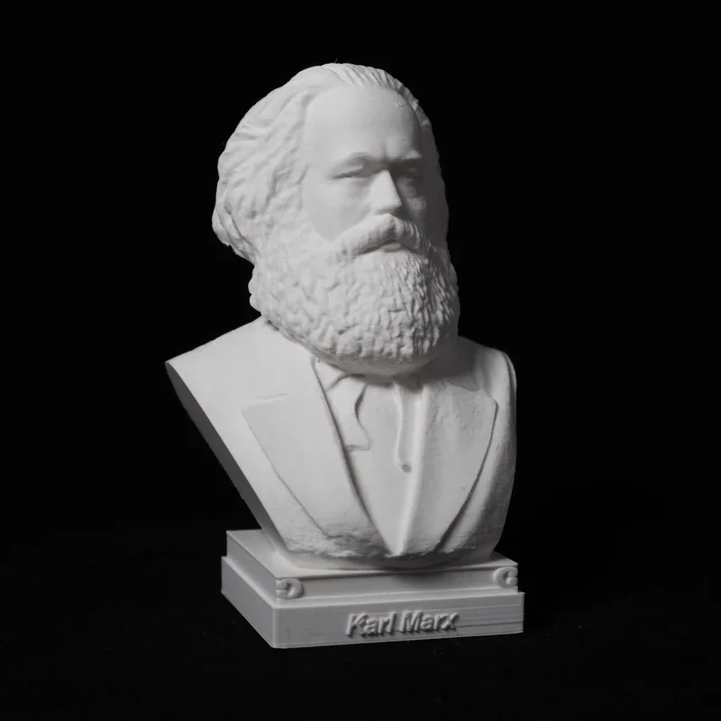 Karl Marx ornaments statue hand model decoration bust crafts great man portrait desk desk, 3D printing PLA plastic