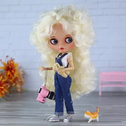 ICY DBS Blyth Doll bjd joint body tan Skin Cute Jellyfish Head Style Set 1/6 30cm Girl Gift Anime SD