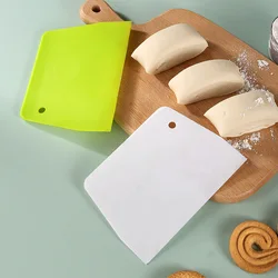 Baking Tool Plastic Scraper DIY Pastry Cream Spatula Trapezoidal Dough Cutting Knife Cake Divider Kitchen Accessories
