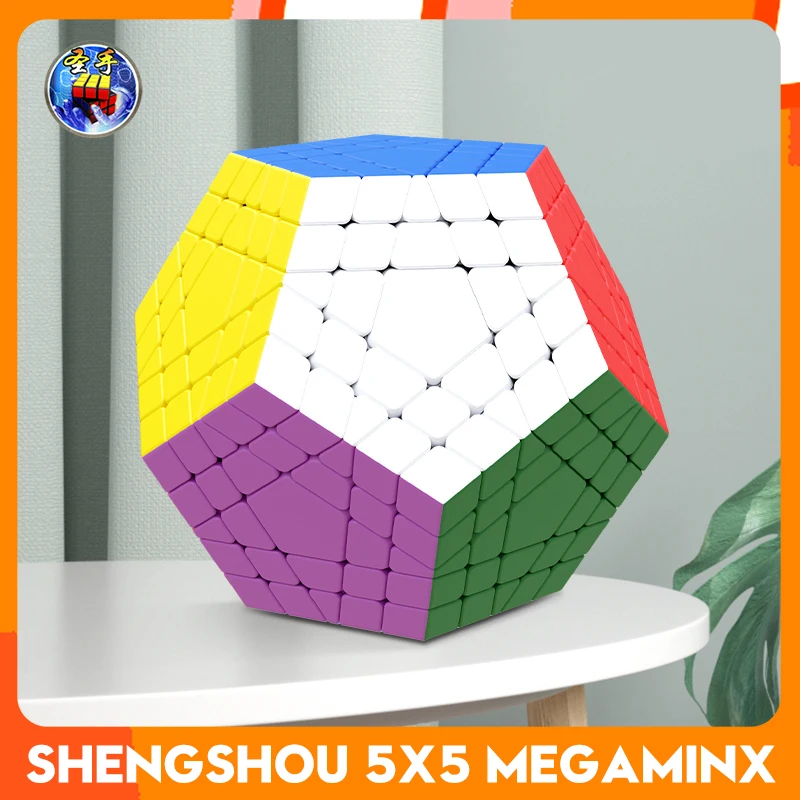 [CubeFun]ShengShou 5x5 Megaminx Gigaminx Magic Cube Stickerless Puzzle Sengso Dodecahedron 12 Faces Professional Toys Gifts