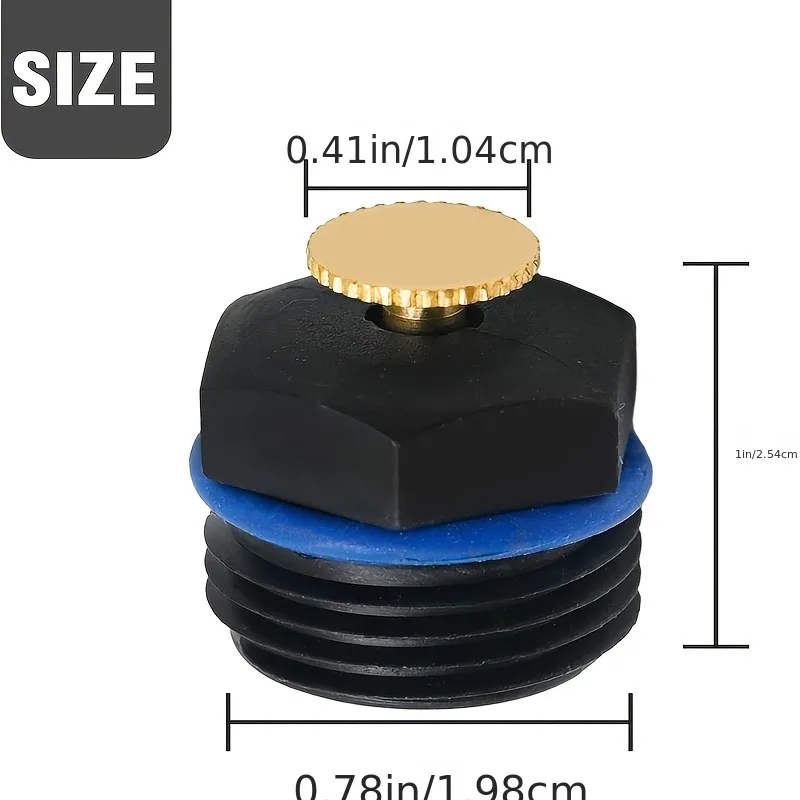 1/2 Inch Adjustable 360 Degree Atomizing Sprinkler Nozzles for Garden, Agriculture, Lawn Irrigation System