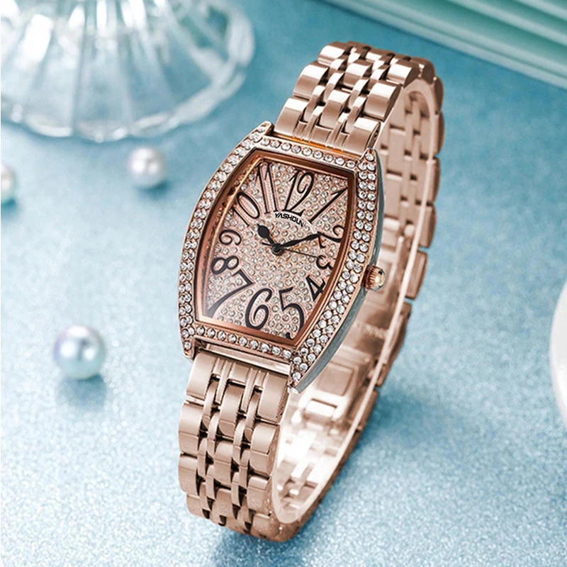 Ashton-Reloj de pulsera de acero y cuarzo para mujer, accesorio de marca exquisita, resistente al agua, a la moda