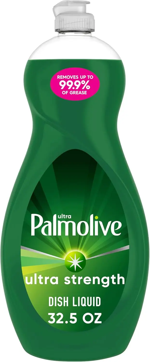 Strength Liquid Dish Soap, Cuts Grease and Grime, No Soaking Needed, Powerful on Plastics, Dishwashing Liquid, 32.5 fl oz Bottle