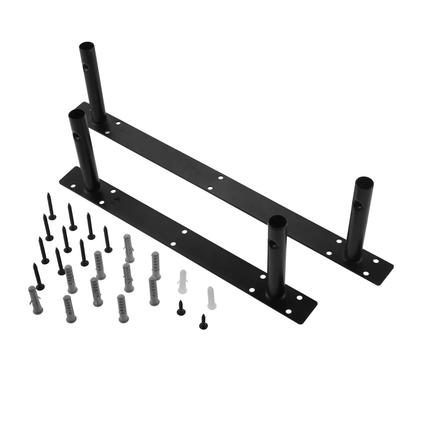 

Black Iron Double T Type Wall Metal Shelf Support Concealed Floating Angle Bracket Heavy Tool Single Layer Bulkhead Hardware