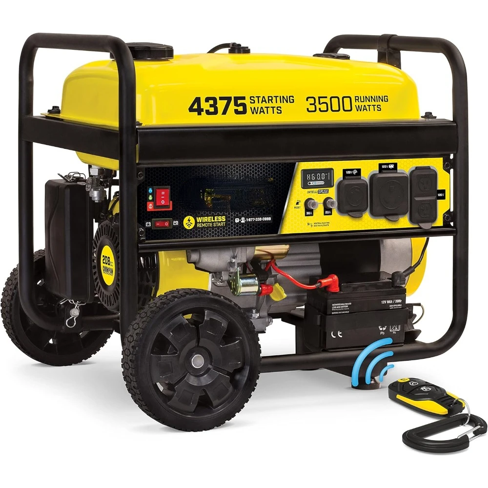 Power Equipment 201181 4375/3500-Watt Remote Start Portable Generator, CO Shield Free Energy Generator Diesel Engine