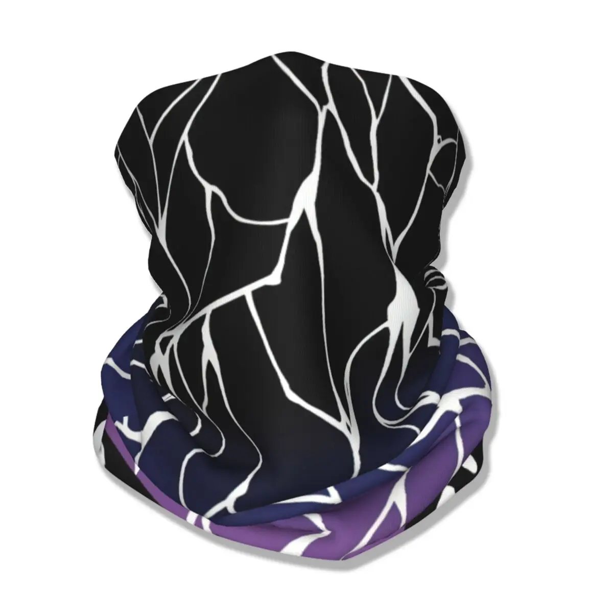 Comic Demon Slayers Bandana Neck Cover sciarpa avvolgente stampata fascia multiuso ciclismo Unisex adulto traspirante