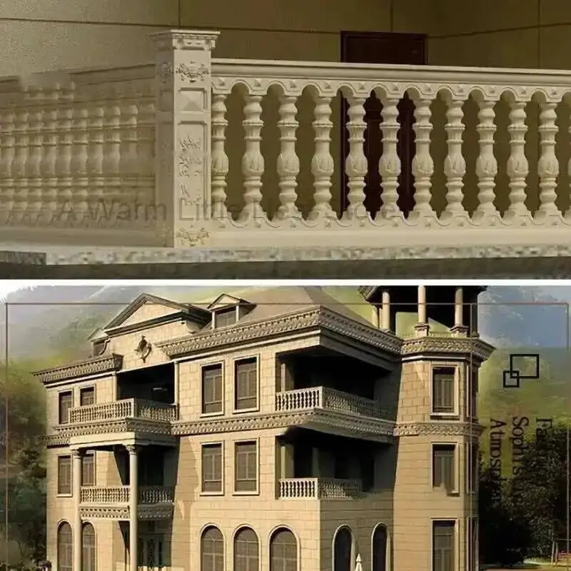 ABS Plastic Mold Reling Romeinse Pijler Kolom Schimmel Beton Baluster Mallen Thuis Ornament Tuin Decoratie Europese Tuinhek