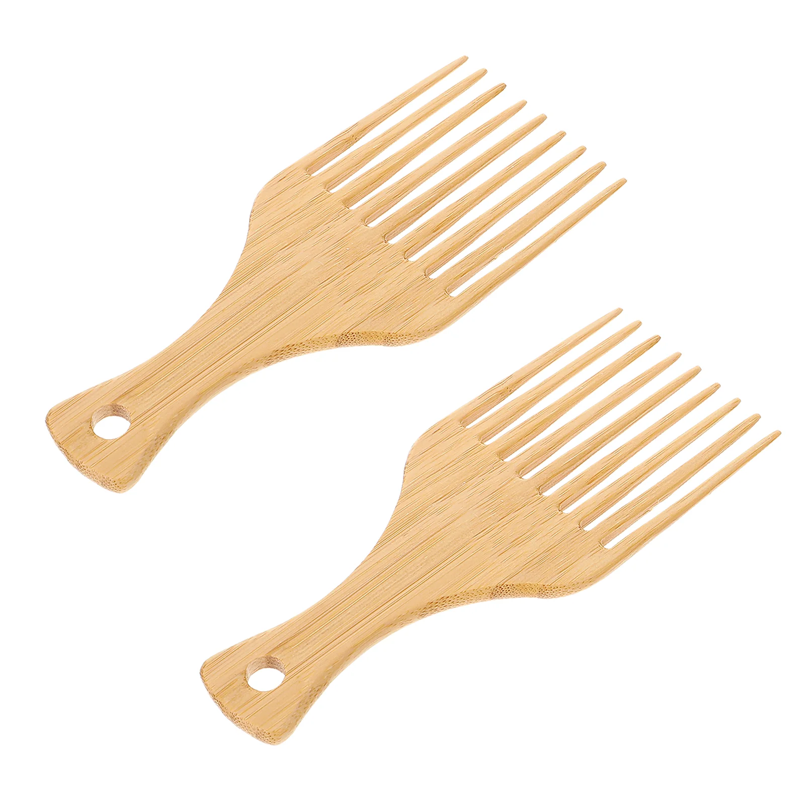 

2 Pcs Styling Comb Hair Clips Picks for Men Wide-tooth Combs Beard Male Bamboo Oil Man