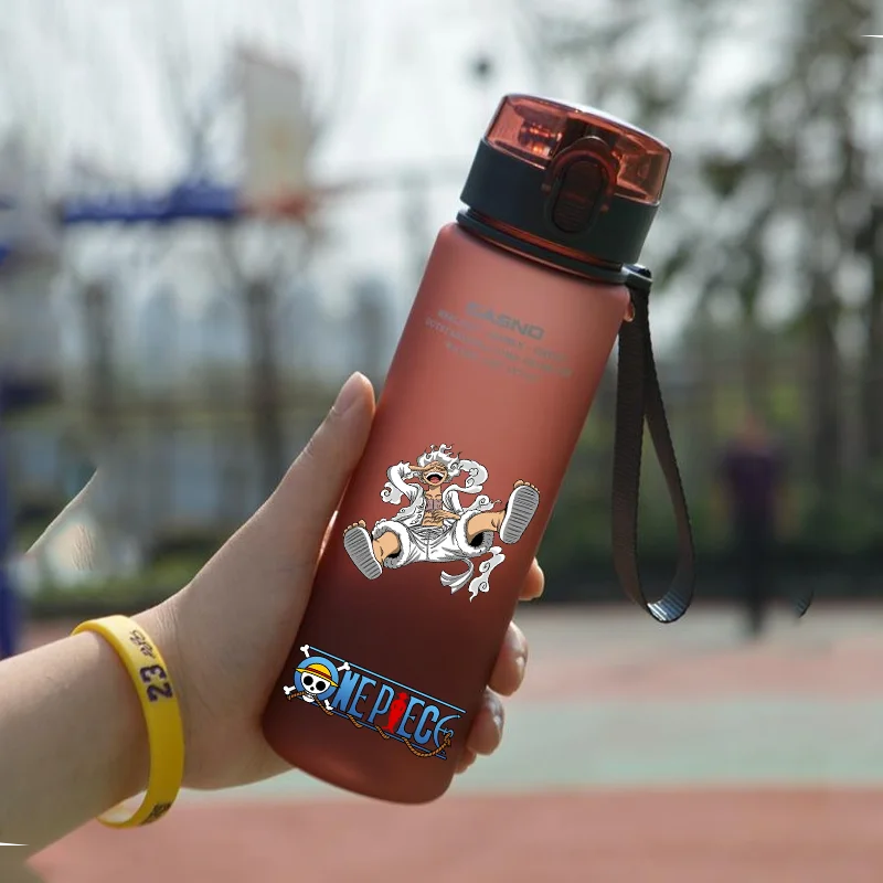 New 560ml Anime ONE PIECE Water Cup Large Capacity Portable Outdoor Sport Drink Bottle Coffee Cup Children Gift Luffy Nami