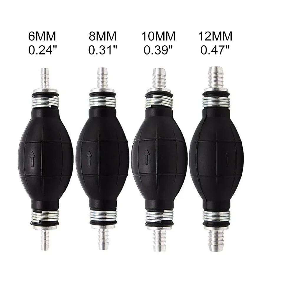 

1PCS Fuel Pump 6mm 8mm 10mm 12mm Rubber Aluminum Hand Fuel Pump Line Hand Primer Bulb All Fuels For Car Boat Marine Outboard