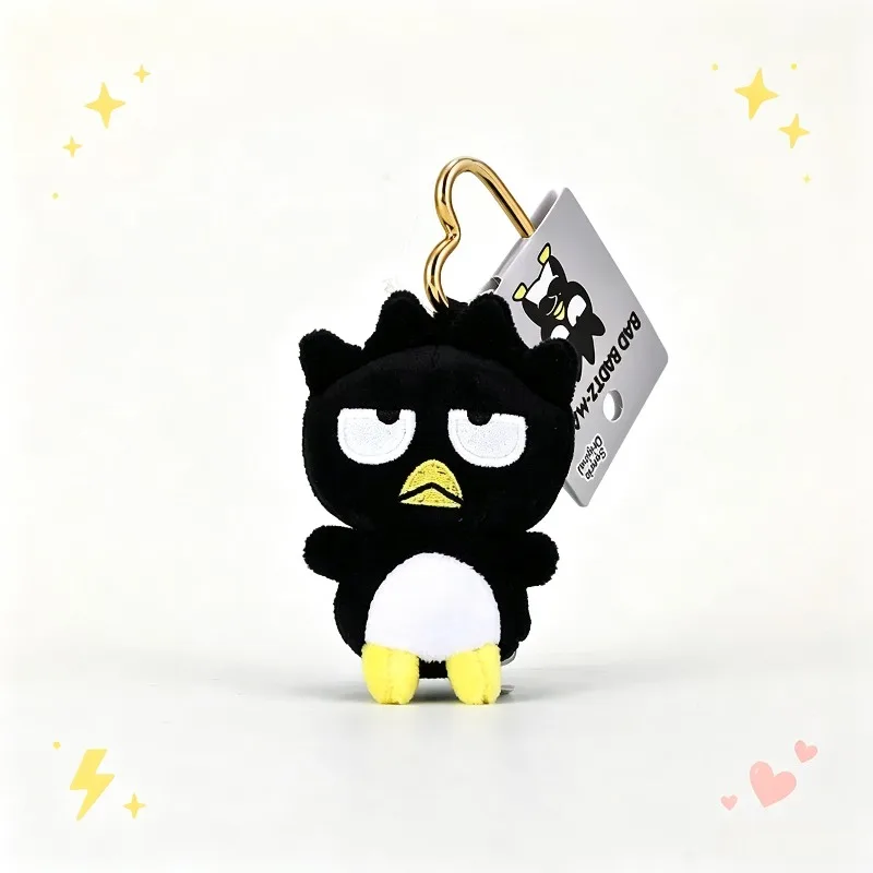 -Kawaii Sanrios Gudetama Sam Gudetama Ahiru no Pekkle Plush Doll Keychain Hangyodon keyring My Melody Stuffed Backpack Pendant- view 2