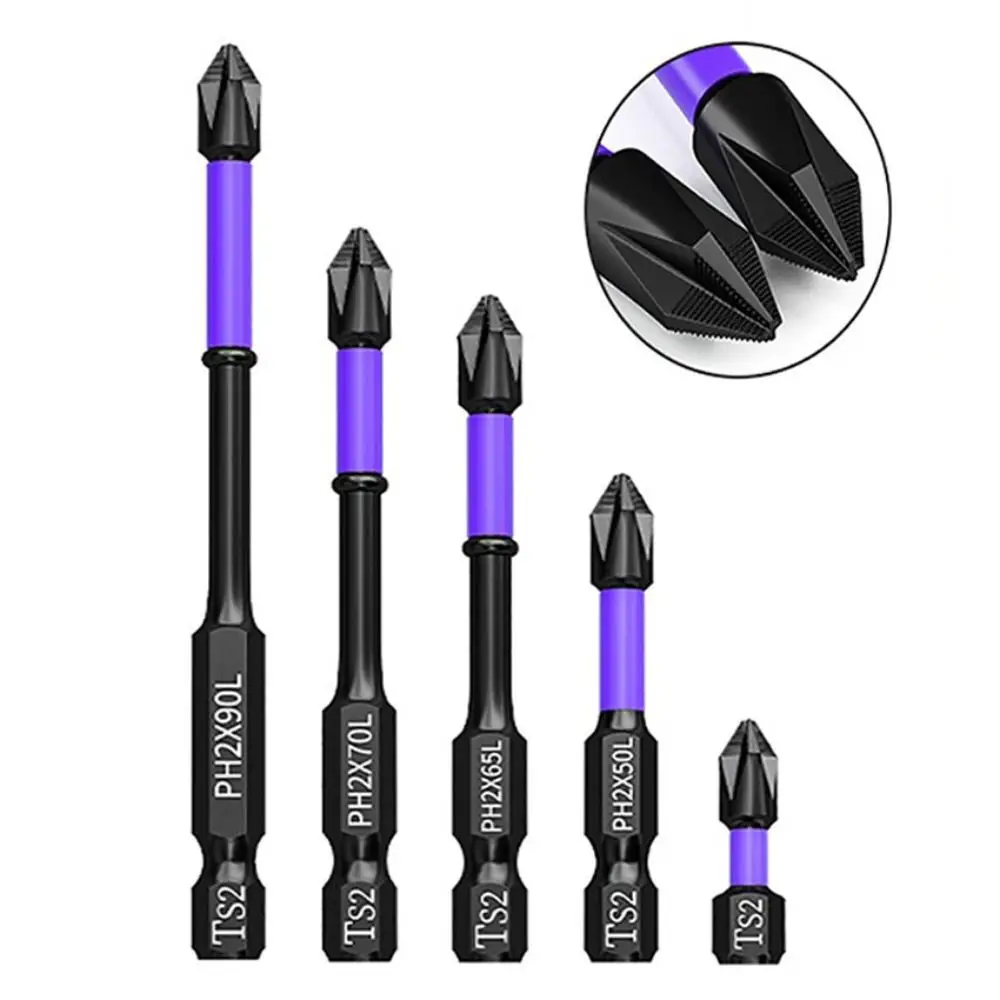 Portable Non-slip Magnetic Batch Head Strong Magnetic Wear-resistant Phillips Bit Durable Shock Resistance Anti-shock Batch Head
