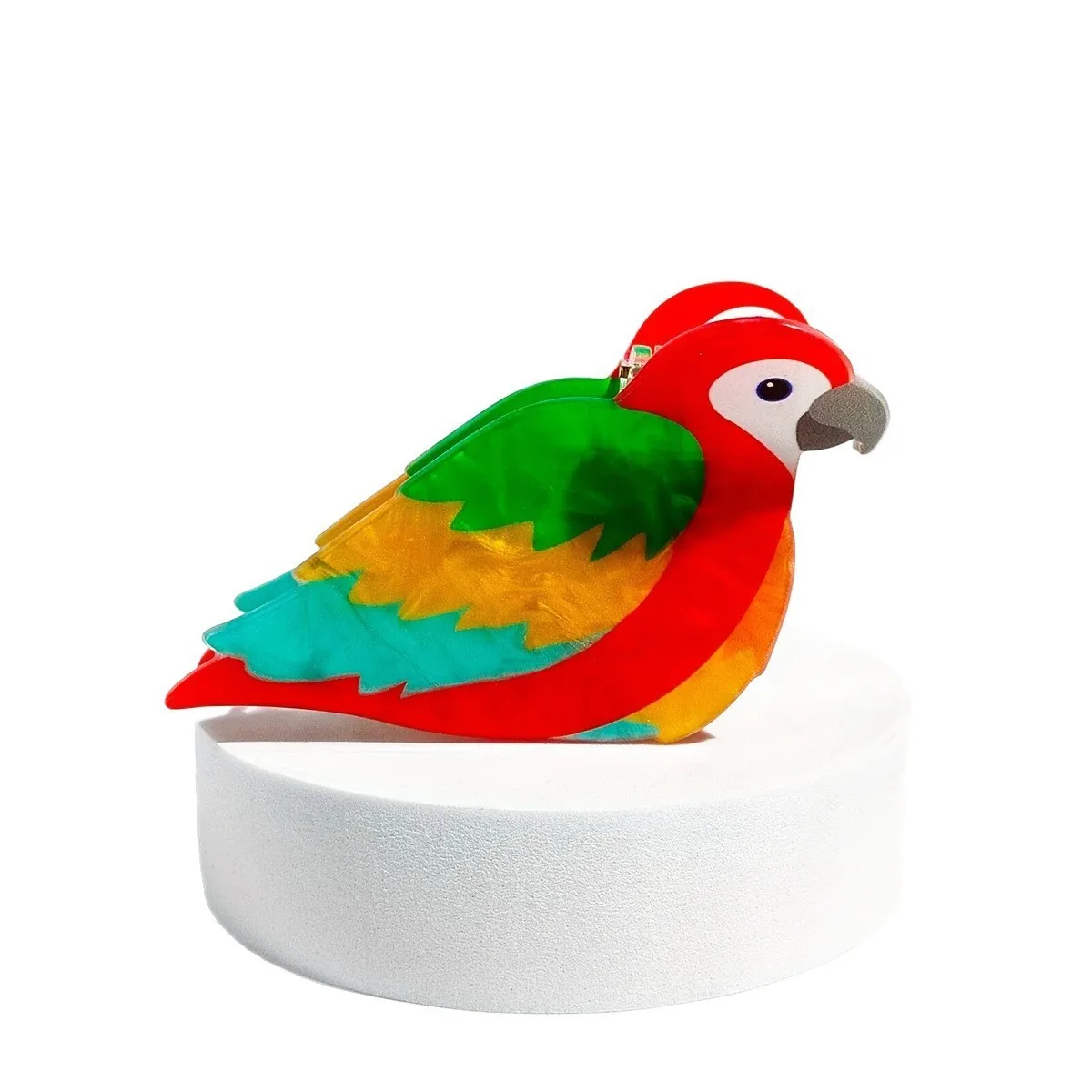 DuoShang Klip Cakar Akrilik Cakar Rambut Burung Beo Kartun Lucu Klip Rambut Kepiting Seri Hewan untuk Aksesori Rambut Wanita Anak Perempuan