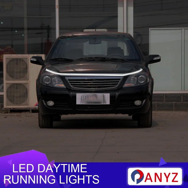 

FOR Lifan x50 X60 520 620 320 720 530 330 LED Daytime Running Light Scan Starting Car Hood DRL Guide Decorative Ambient Lamp 12V