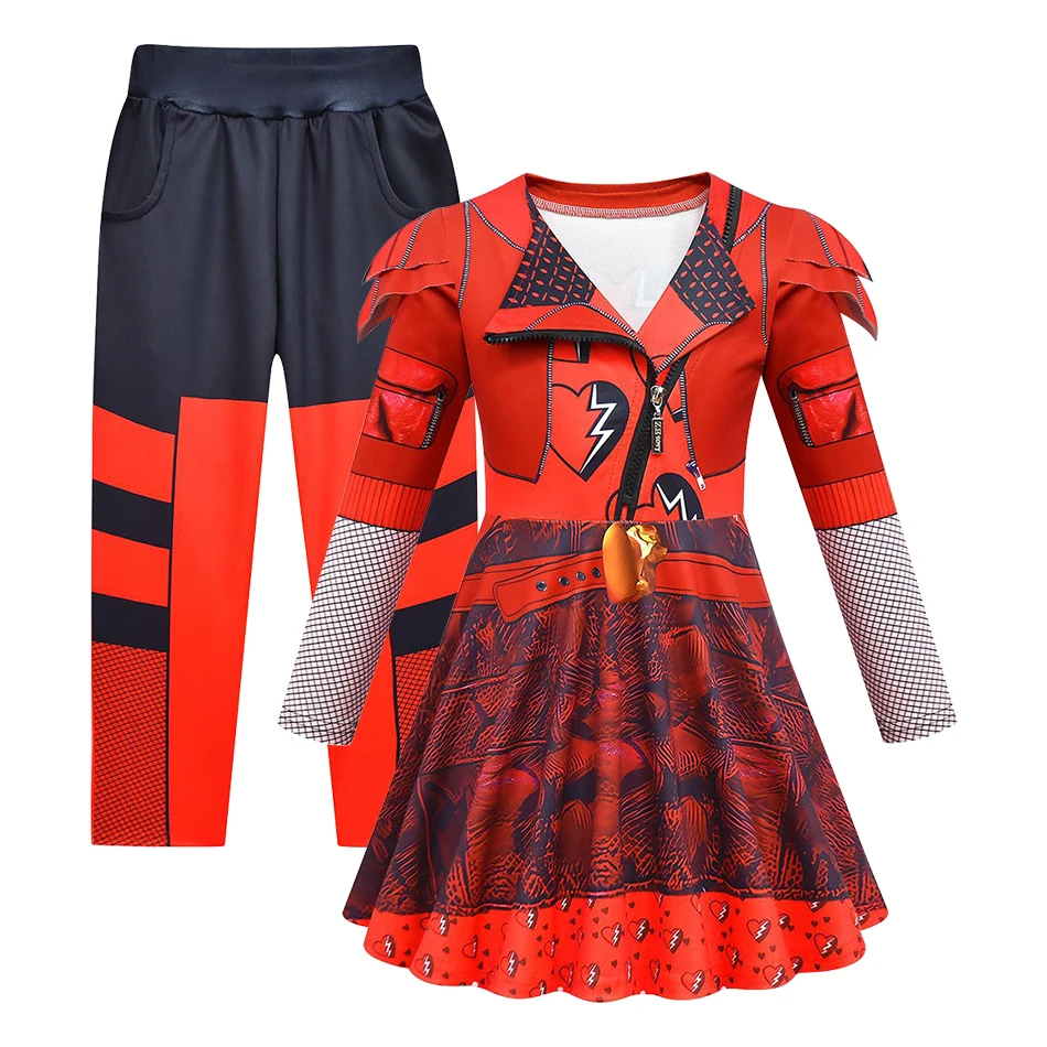 Festive Halloween Kids Cosplay Clothing 3 Piece with Witch Pants Gloves and Dress Children Sets for All Saints' Day Spooky Show