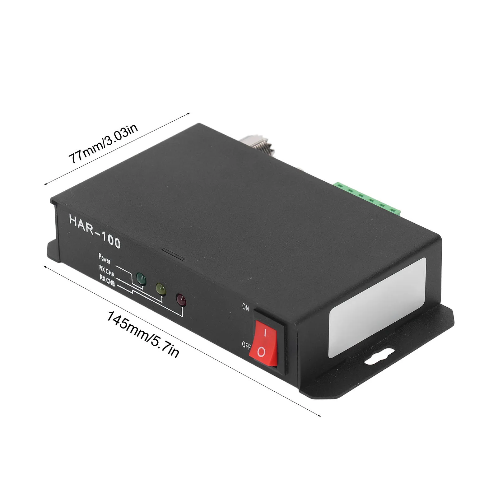 para receptor HAR-100 AIS de doble canal, 10 a 35V, 38400 Bps, receptor GPS sensible y preciso para barco, receptor AIS negro