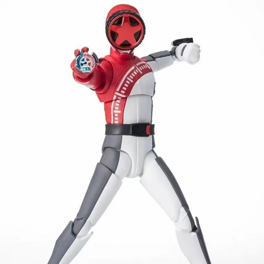 

Bandai Genuine S.H.Figuarts Bakuage Sentai Boonboomger Bun Red Action Figure Movable Joint Collectible Model Toy Gift for Kids