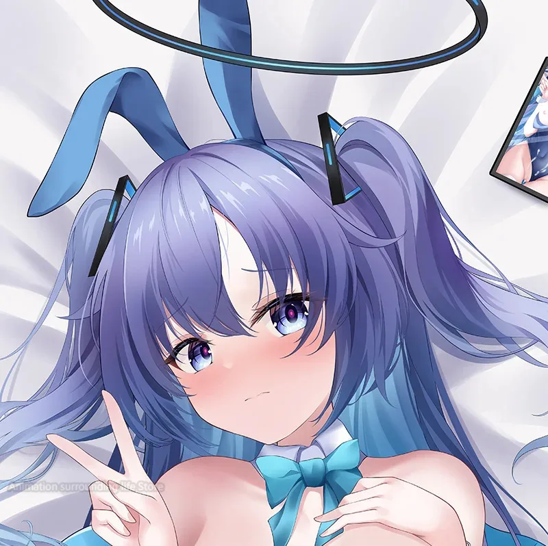 Dakimakura Anime Azul Arquivo Abraçando Fronha de Corpo, Impressão Dupla Face, Capa de Almofada Hayase Yuro, Otaku