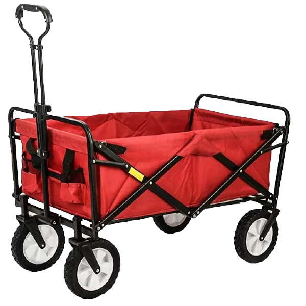 Foldable Beach Trolley Utility Camping Metal Garden Hand Cart Portable Folding Outdoor Wagon Trolley FW80