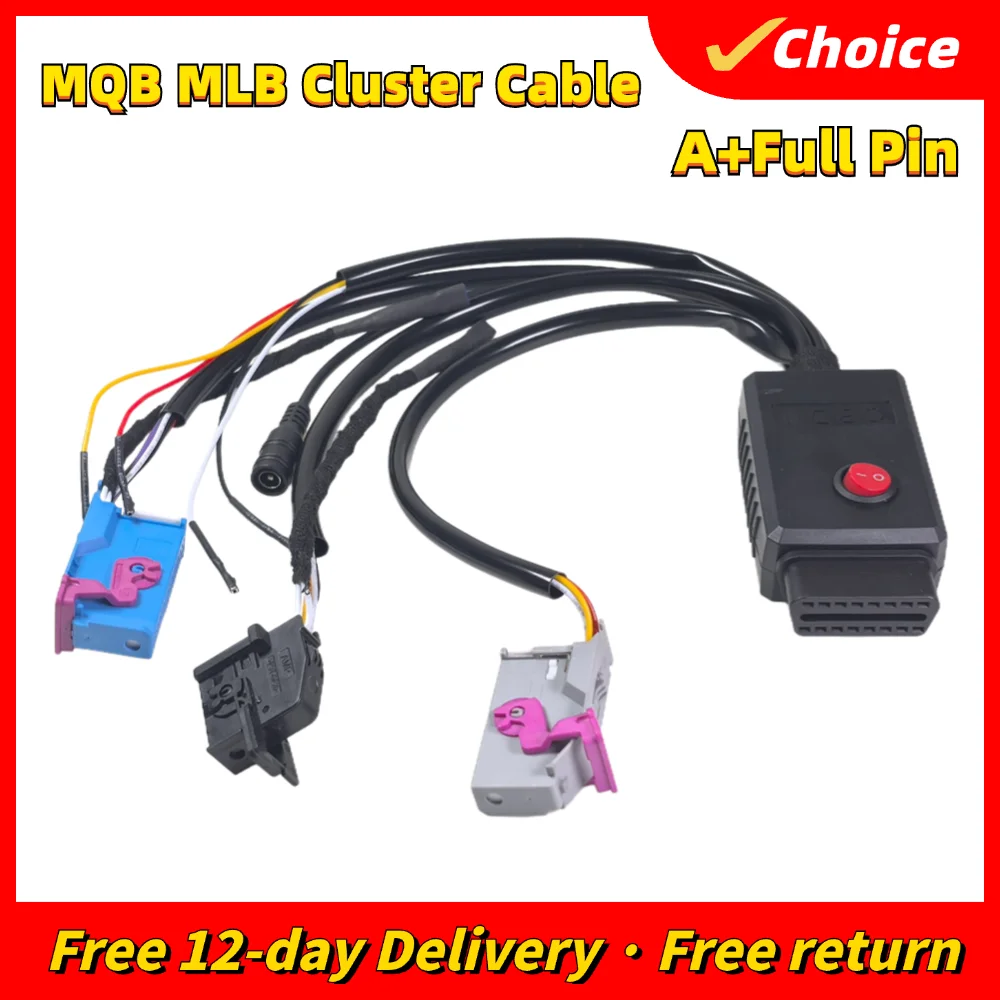 

New MQB Cluster 12V Power Cable Key Program Cable 5th Cluster Cable MQB NEC35XX Cable MQB48 Instrument Cable Fit VVDI2 CGDI