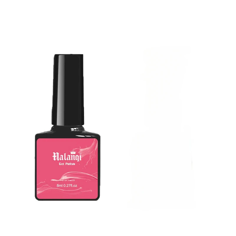 Esmalte de uñas de Gel brillante de Color rojo brillante, esmalte de uñas de Primavera de larga duración para manicura, barniz de capa superior Base de uñas Soak Off, 8ML