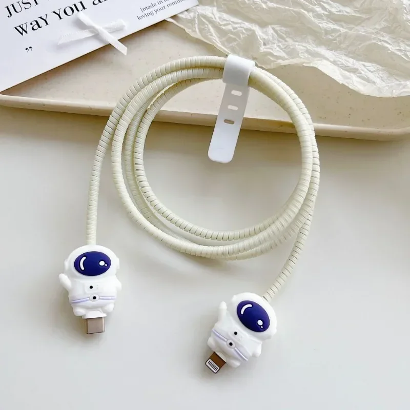 Cartoon Data Cable Protective Case, Drop Resistance Protector, Protetor Universal, Adequado para Apple, Huawei Carregamento