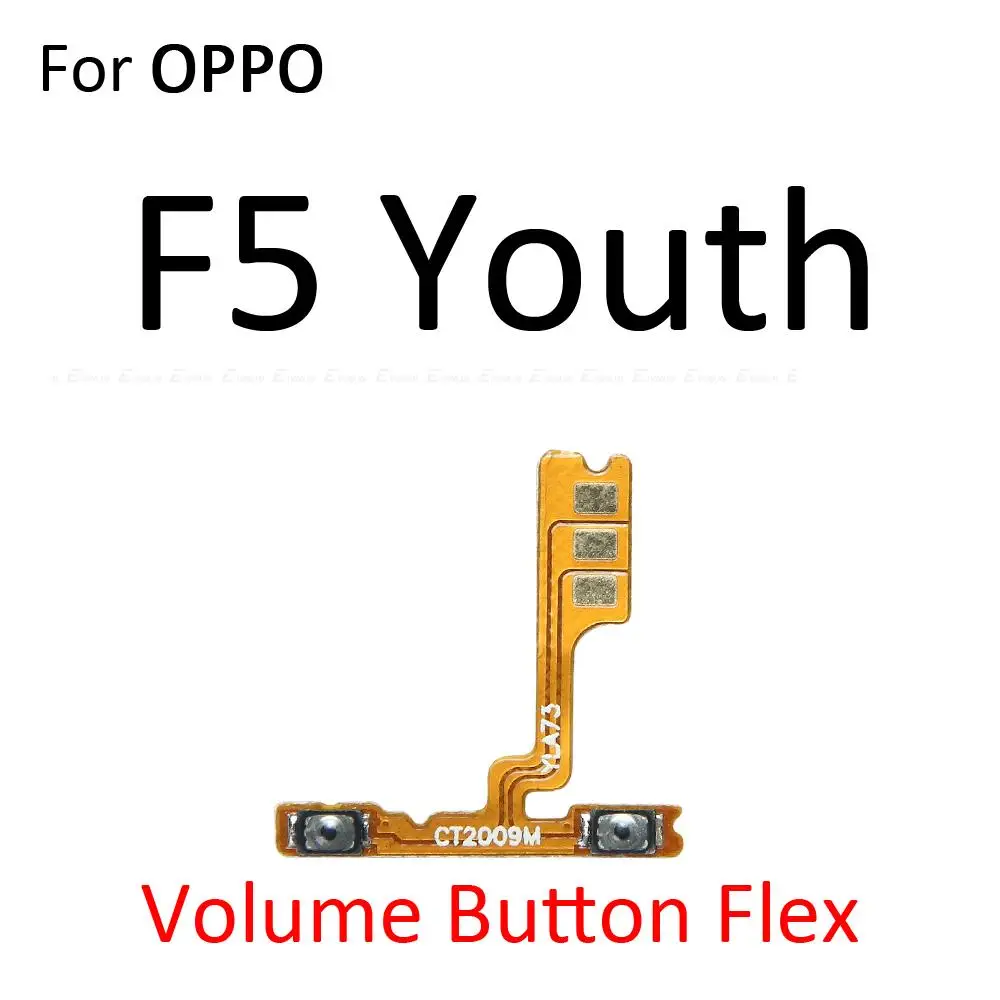 Power ON OFF Mute Switch Control Key Volume Button Flex Cable For OPPO F1 F1s F3 Plus F5 Youth F7 Replacement Parts