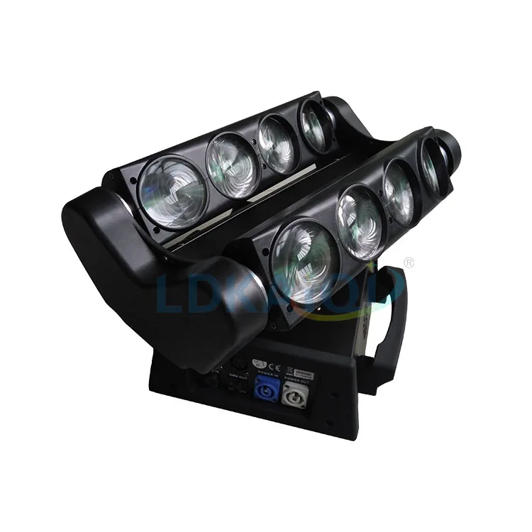 المهنية مخصصة ديسكو LED 8x10 واط LED DMX العنكبوت تأثير ضوء شعاع تتحرك رئيس الخفيفة