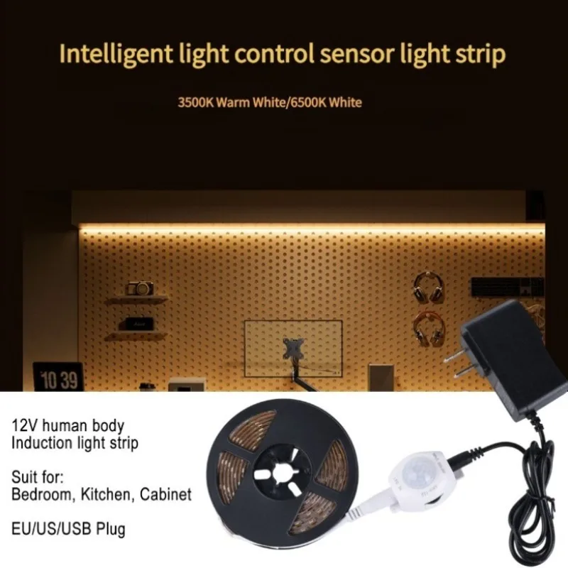 

Smart Induction Light Led 12v Lights Room Decoration Night light Warm White Wardrobe Luminaria for Bedroom Living Room Kitchen
