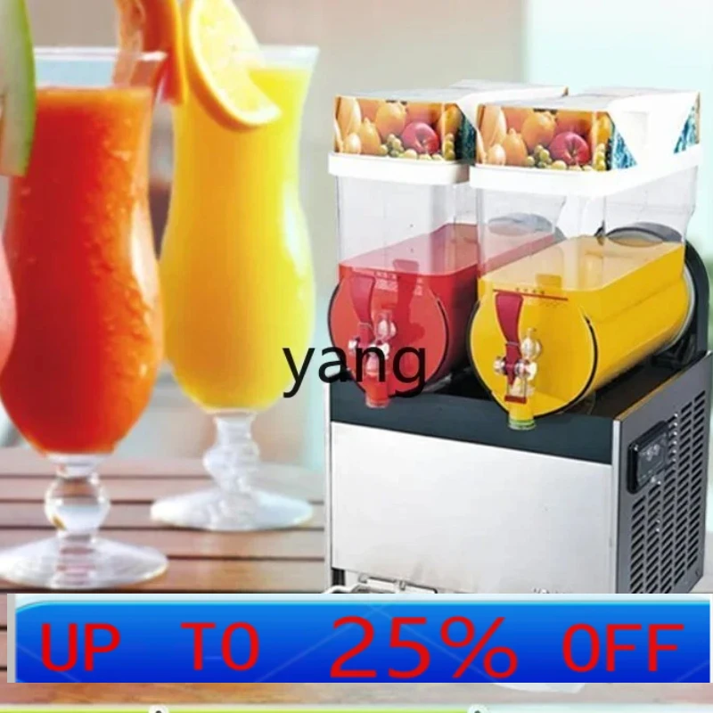 CX  commercial snow melting machine double cylinder cold drink slush machine direct supply smoothie automatic mixing juicer