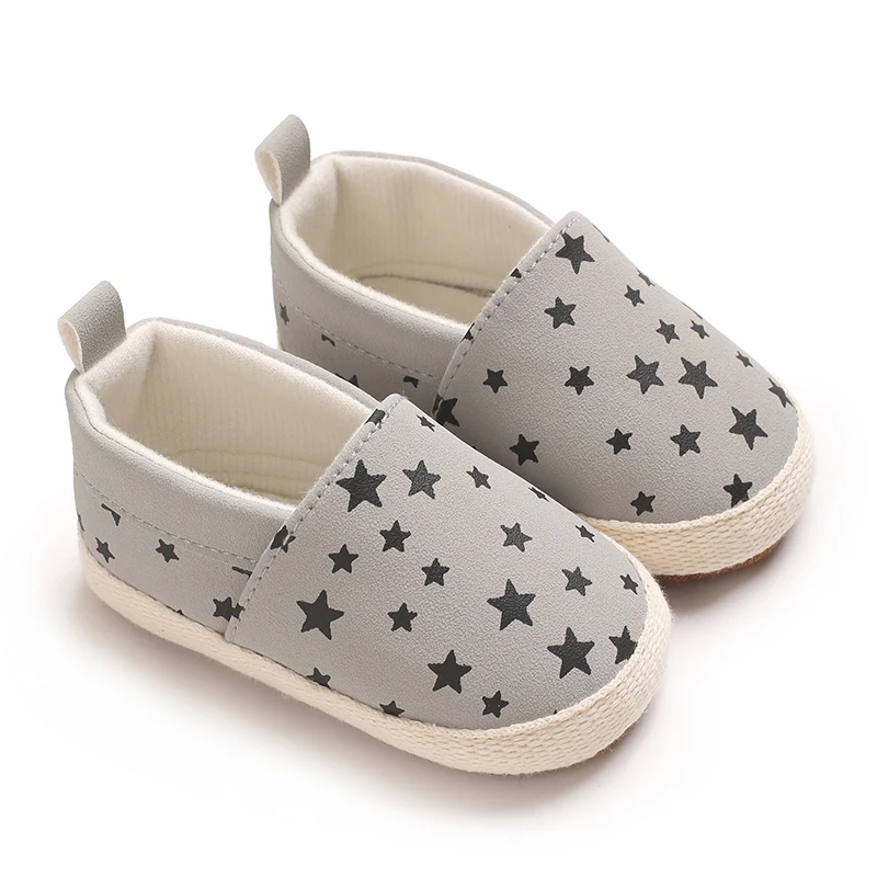 Little Star Baby shoes, Baptismal Shoes Spring And Autumn Baby Casual Shoes 0-18 Months Flat Shoes Baby Walking Shoes