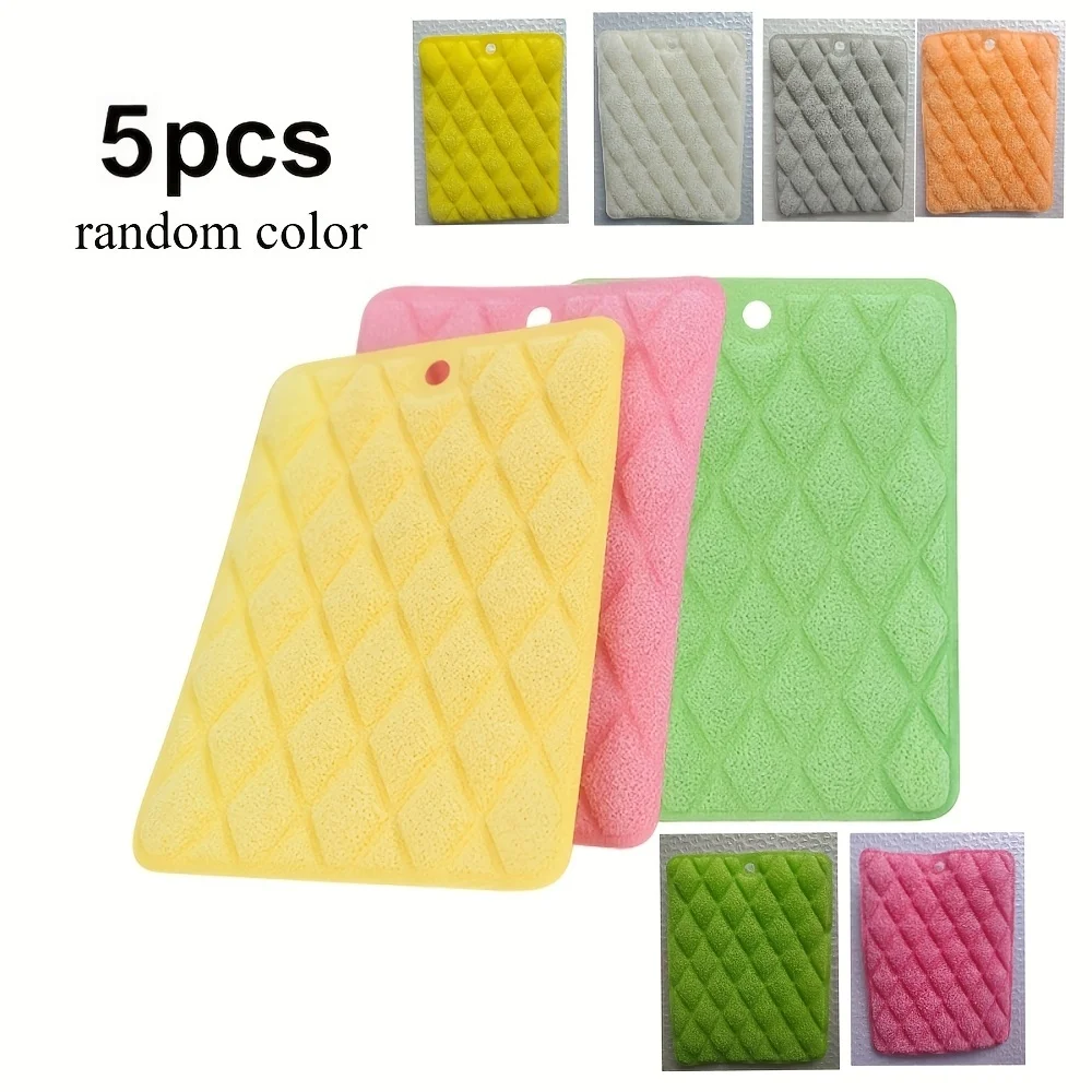 5Pcs Multifunctional Double-Sided Cleaning Pads Durable Scou