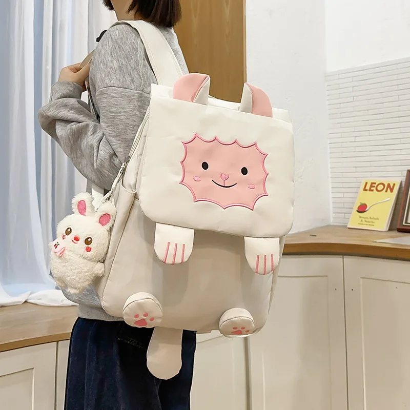 

Зимний рюкзак 2024 года в новом стиле для девочек: милый, в корейском стиле, с цветными блоками, для начальной школы