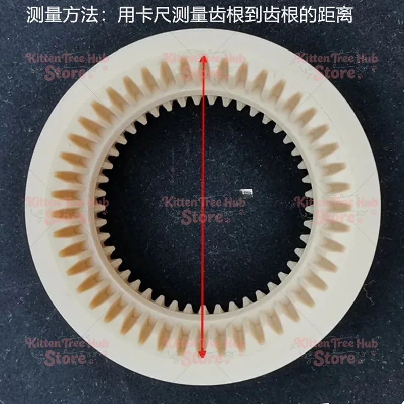 Vacuum Pump Coupling Sleeve 34/40/44/50mm, Plastic Internal Gear with Nylon Bush for Motor Connection