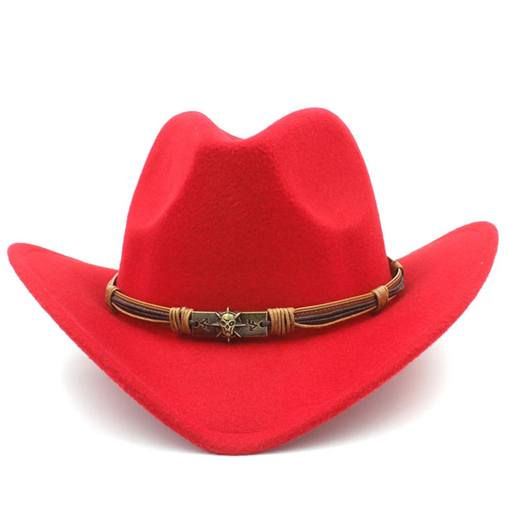 Damen Herren Cowboyhut Unisex Western Style Cowgirl Caps Fedoras mit handgefertigtem Hutband für Halloween Geburtstag Party Cosplay – Detail 10