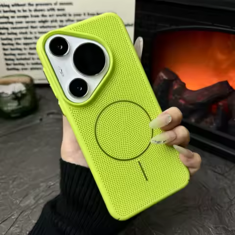 Heat Dissipation For Magsafe Magnetic Case For Huawei Mate 80 70 60 Pura 80 70 Pro Plus Ultra Breathable Grid Hard Back Cover