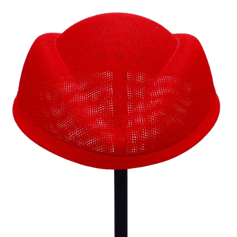 11 kolorowych lnianych fascynatorów czapka Millinery baza DIY stewardessa kapelusz Percher Opera nakrycie głowy Derby kościoła na przyjęcie do czapki kaszkiet