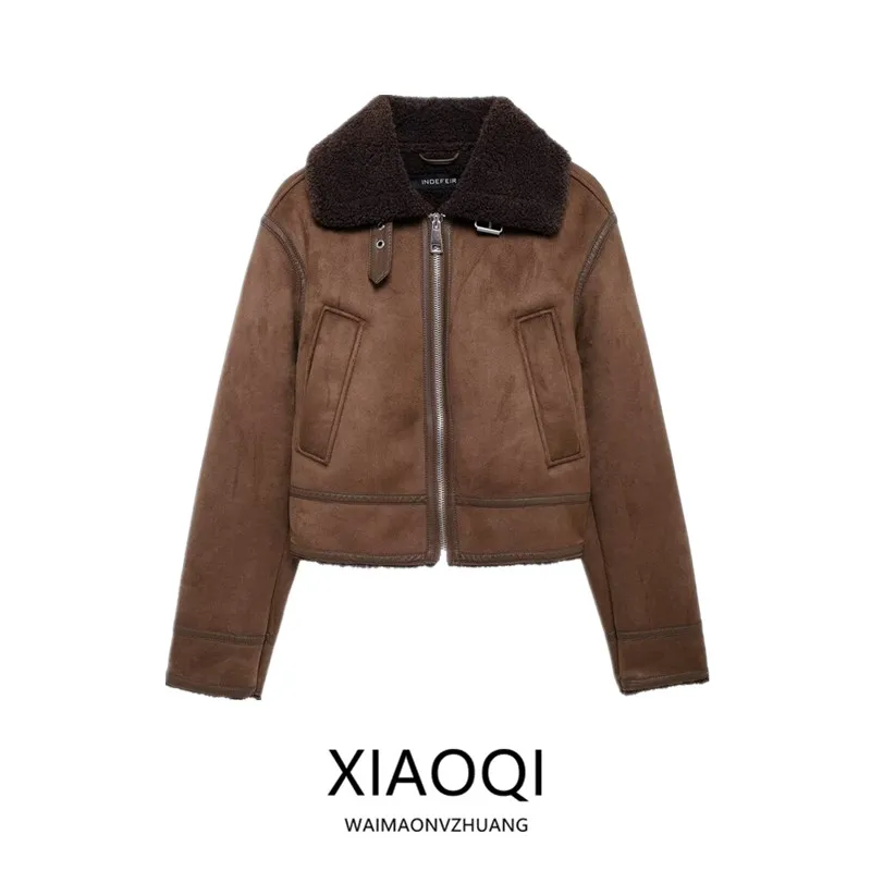 

Double-Sided Commuter Jaet Women's Faion Design Versatile Outerwear Autumn Winter New Arrival Loose Fit Regular Length