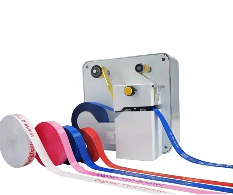 

Desktop Digital Roll To Roll Color Satin Ribbon Printed With Logo Garment Label Printer Machine For Printing Label