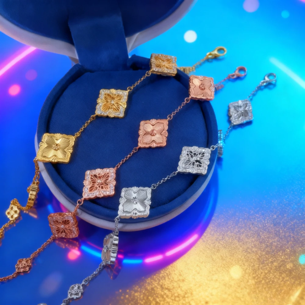 

2025 trendy accessories 2025 New Bracelet with New Laser - cut Five - flower Design