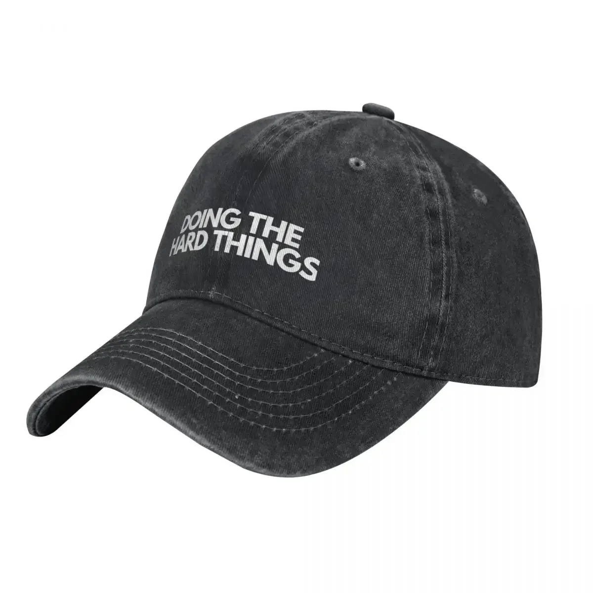 

Doing the Hard Things - Black and White Hat Baseball Cap Rave Streetwear Golf hiking hat For Women 2026 Men's