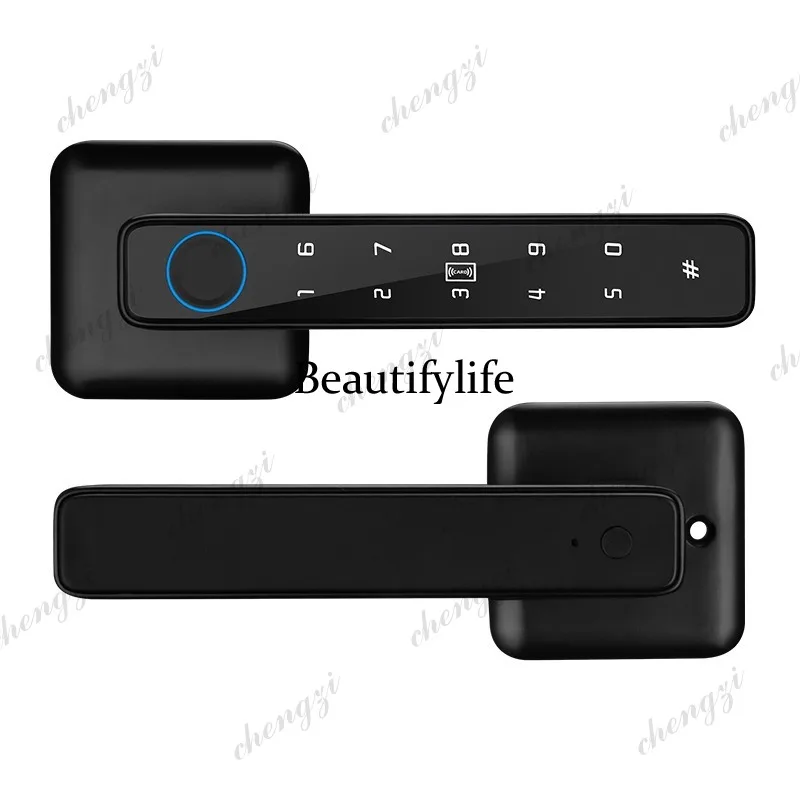 Fingerprint lock Household wooden door Ball door Electronic password Smart lock Manufacturer Wholesale