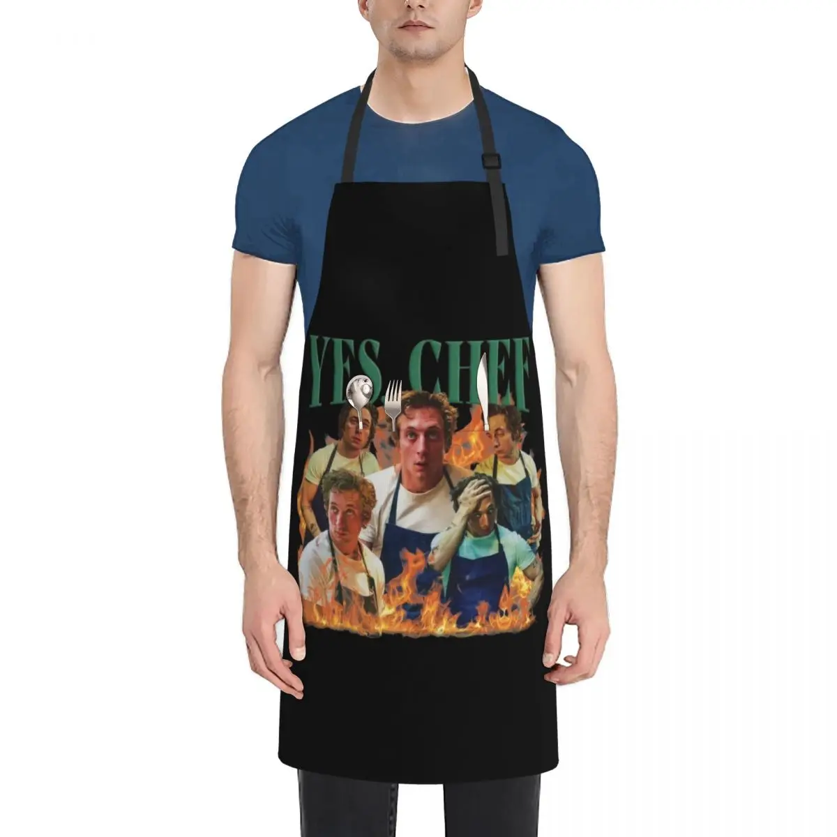 Yes Chef Jeremy Allen White The Bear Tv Show Apron Women's barber men Salon Apron